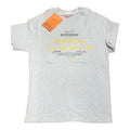 T-shirt gris chiné avec imprimé jaune BeJustHug Cherish Your Life