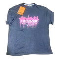 T-shirt gris chiné avec imprimé rose et blanc Made for Pattabon Star Shine Club
