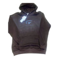 Hoodie brun foncé avec logo G/T et texte VA-Valize Rejection