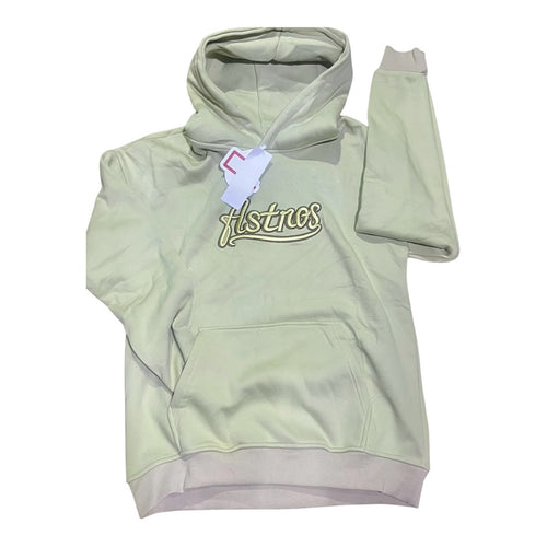 Hoodie vert sauge clair avec broderie script crème Astres